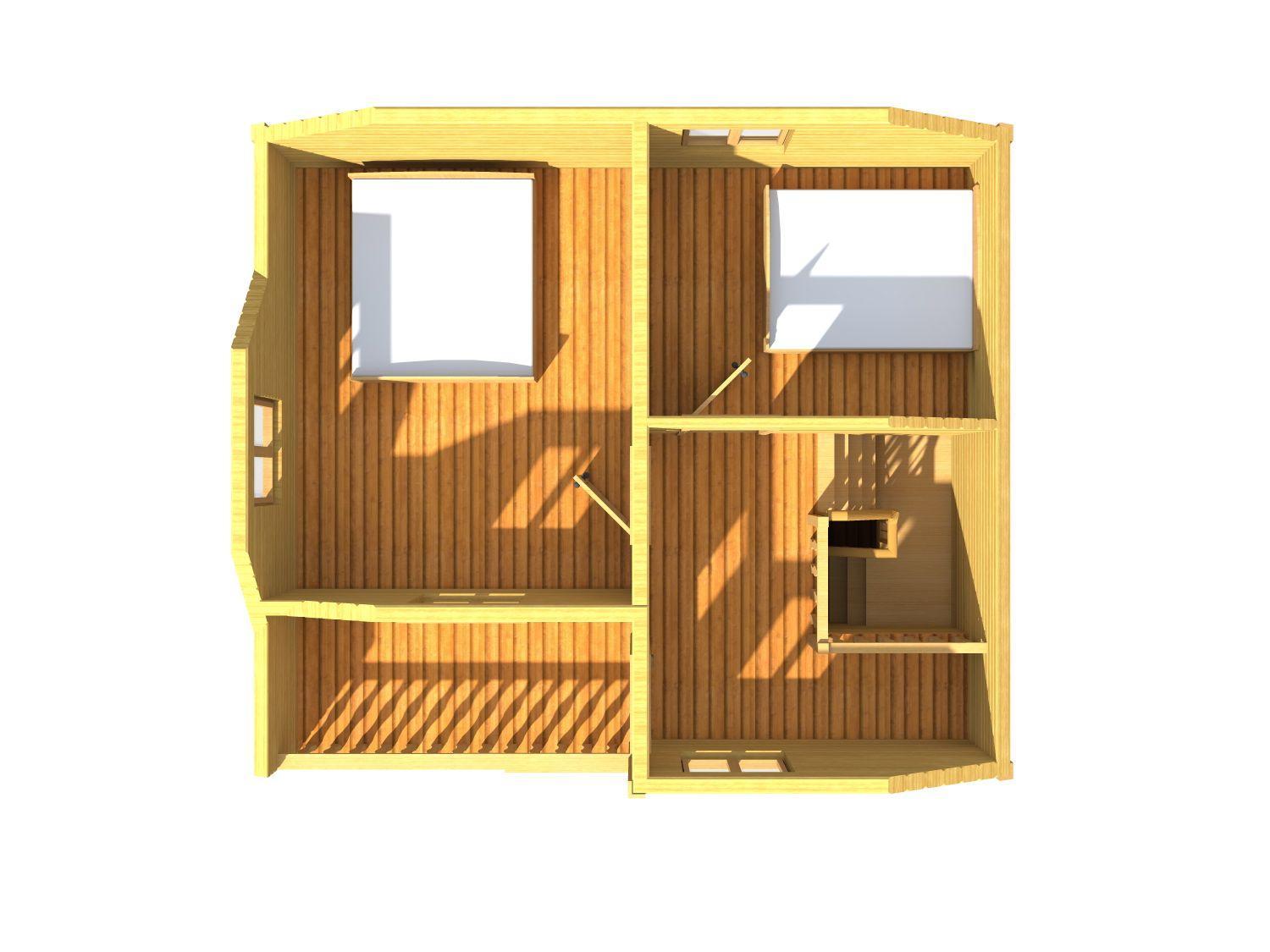 картинка Проект каркасного дома 6х7 (№К97) от компании Люксстрой