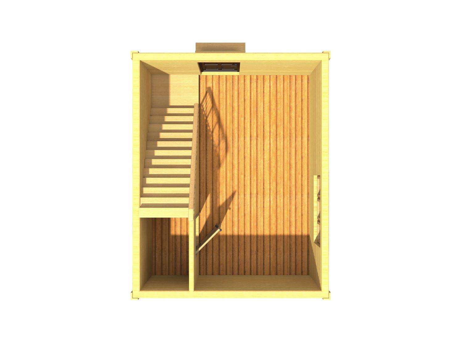картинка Проект каркасного дома 4х5 (№К68) от компании Люксстрой